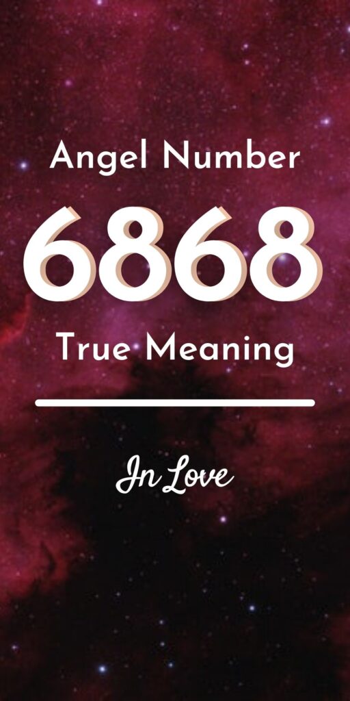 6868 angel number in love